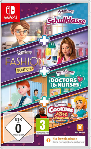 My Universe: 4in1 Quadripack  SWITCH  (CiaB)
 Schulklasse, Fashion, Krankenhaus, Cooking Star