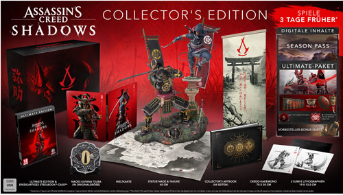 AC   Shadows  PS-5  Collector Edition
 Assassins Creed // Ratio minimum 1:10