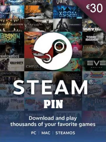 Steam  Pin  30 Euro
 Code als pdf. Verkauf erfolgt im Namen
 u. auf Rechnung des Gutscheinausstellers