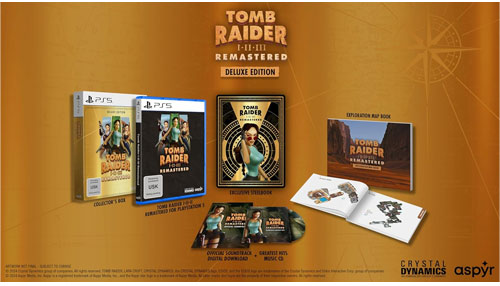 Tomb Raider 1-3  PS-5  Remastered Deluxe Edition