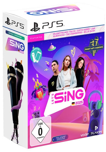 Lets Sing 2025  PS-5  + 2 Mics
