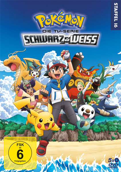 Pokemon  Staffel 16 (DVD) Schwarz und Weiß 
Min: 945/DD/WS 5Disc