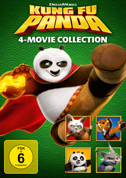 Kung Fu Panda 1-4 Collection (DVD) 4Disc 
Min: 356/DD5.1/WS