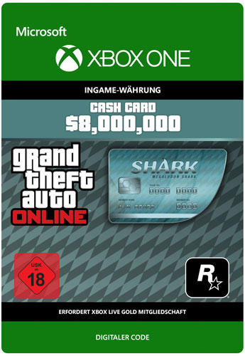 GTA PIN  XB-One Megalodon Shark Card