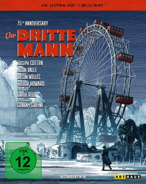 Dritte Mann, Der (UHD+BR) 4K 75th Anniversary Ed. 
Min: 104/DD Mono/VB s/w