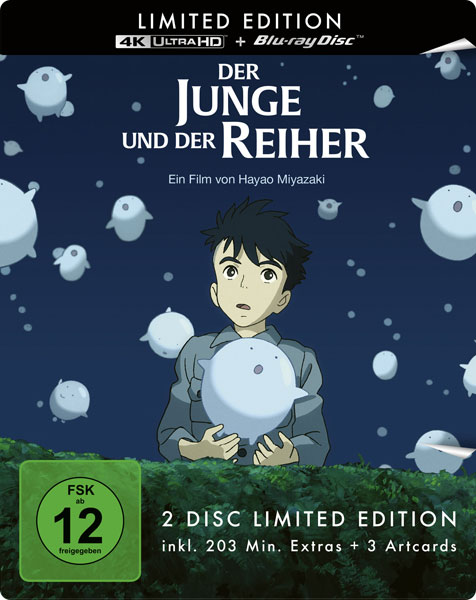 Junge und der Reiher, Der (UHD+BR) LE -SB- 4K 
Limited Edition, Steelbook,