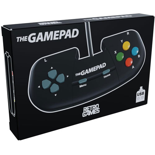 Multi THEGAMEPAD (black)
 C64, C64 Mini, A500 Mini, 400 Mini, Spectrum, PC, Mac & Linu