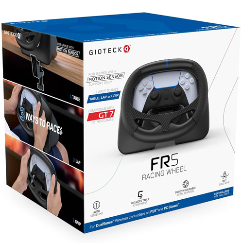 PS5 Lenkrad FR-5 Racing Wheel (Gioteck)
 (for DualSense Wireless Controller & PC Steam)