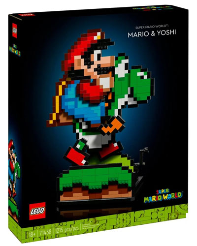 Lego  71438  Super Mario Mario&Yoshi Pixel Set