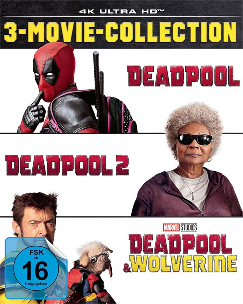 Deadpool  3er Movie-Collection (UHD) 4K 
Min: 355/DD5.1/WS