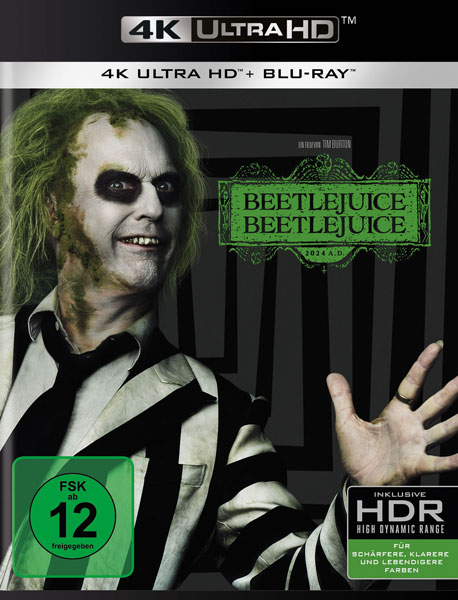 Beetlejuice Beetlejuice (UHD+BR) 4K 2Disc 
Min: 105/DD5.1/WS