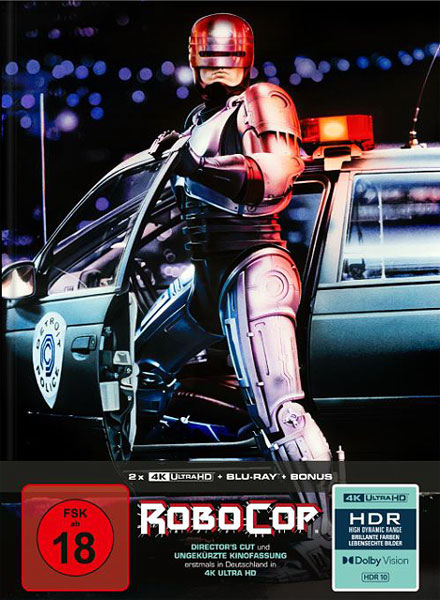 RoboCop (UHD+BR) LCE -MB-  Directors Cut 
4-Disc Limited Collectors Edition im Mediabook