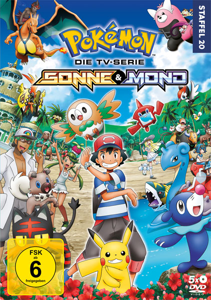 Pokemon  Staffel 20 (DVD) Sonne und Mond 
Min: 945/DD2.0/WS 5Disc