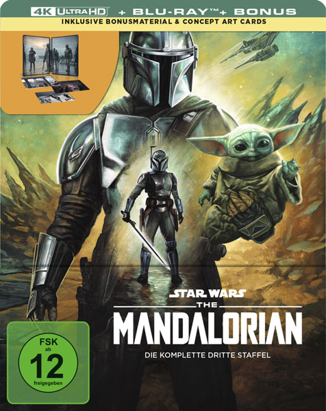 Mandalorian - Staffel #3 (UHD+BR) LE -SB- 
Limited Steelbook, 4Disc, 4K