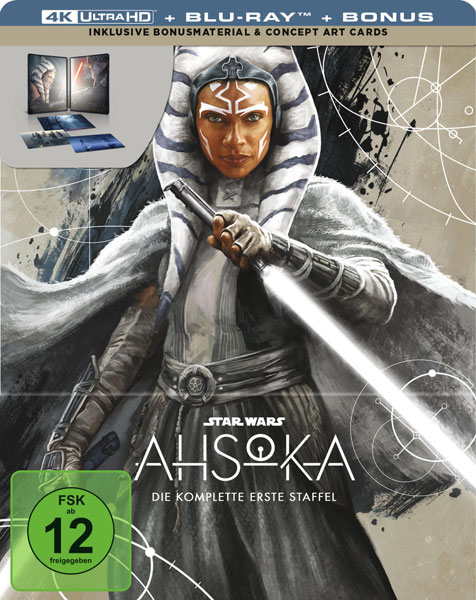 Ahsoka - Staffel 1 (UHD+BR) LE -SB- 
Limited Steelbook, 4Disc, 4K