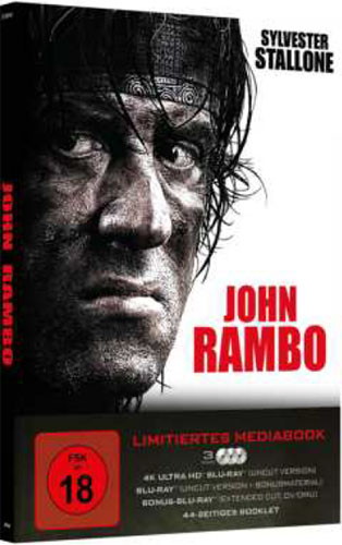 Rambo 4 - John Rambo (UHD) LE -Mediabook- 
Limited Mediabook, 3Disc