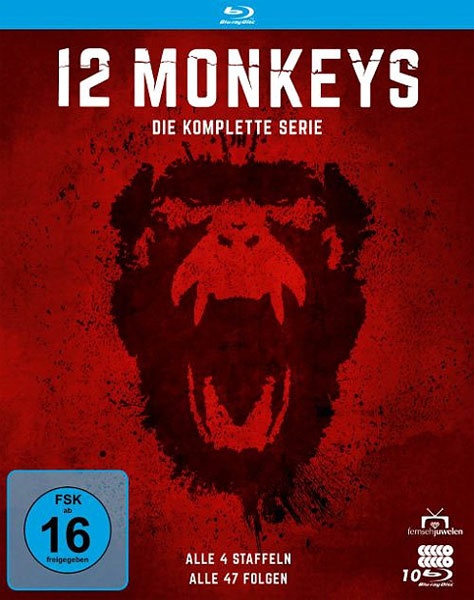 12 Monkeys - Kompl.Serie (BR) 10Disc 
Staffel 1-4