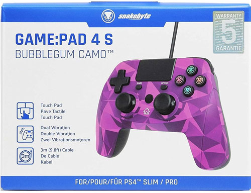 PS4 Controller  Game:Pad 4S bubblegum camo kabel