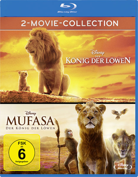 König der Löwen + Mufasa (BR) DP 2Disc 
Min: 236/DD5.1/WS Live Action