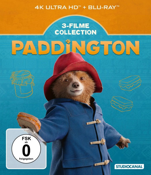 Paddington - 3 Filme Collection (UHD+BR) 4K 
6Disc