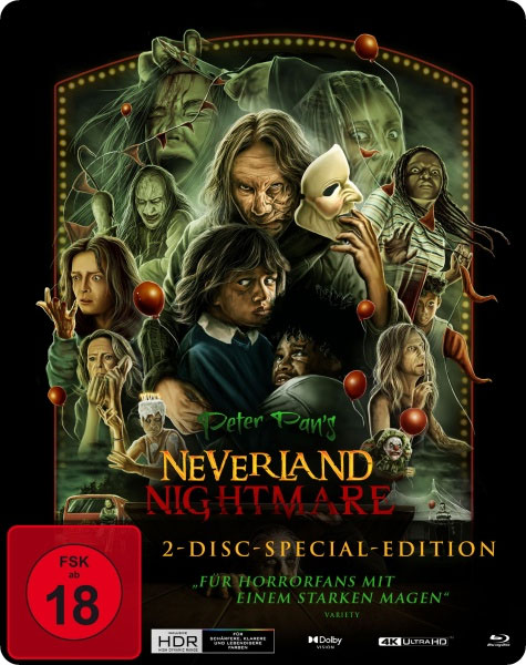 Peter Pan`s Neverland Nightmare (UHD+BR) LE -SB- 
Limitierte Edition, Steelbook, 4K-UHD+Blu-ray