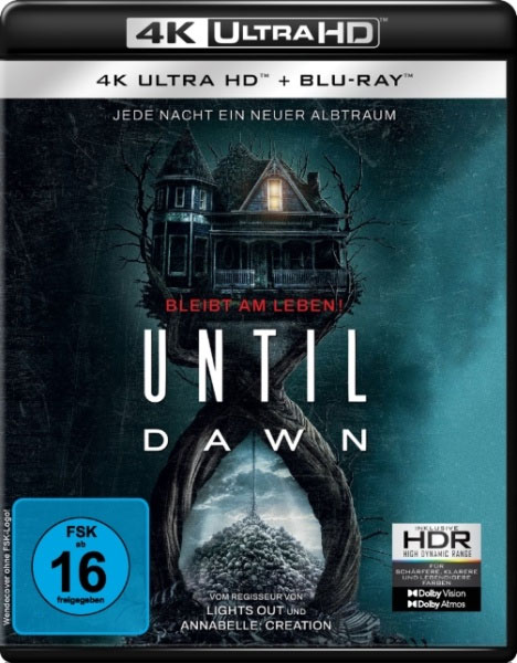 Until Dawn (UHD+BR) 4K 
Min: 94/DD5.1/WS