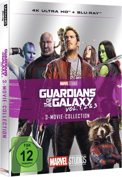 Guardians of the Galaxy 3er-Movie-Col. (UHD+BR) 
Min: 406/DD5.1/WS 6Disc 4K