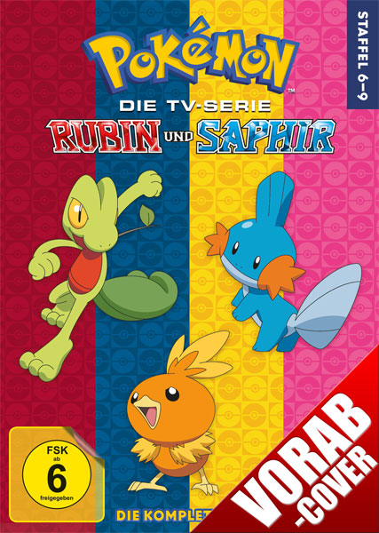Pokemon  Staffel  6-9 (DVD) Rubin und Saphir
23Disc