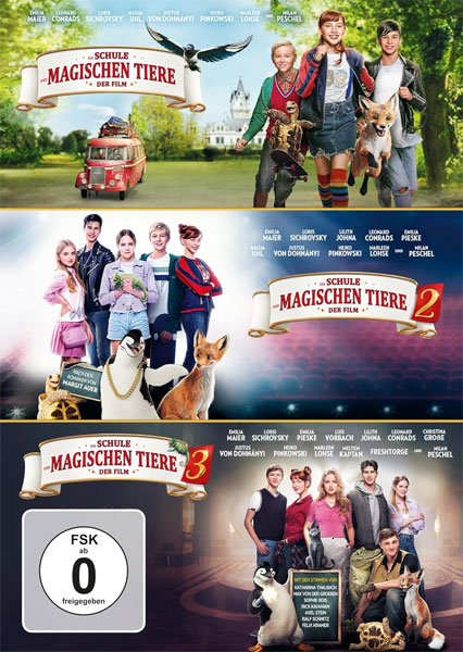 Schule der magischen Tiere 1-3 (DVD) 3Disc 
Min: 289/DD5.1/WS