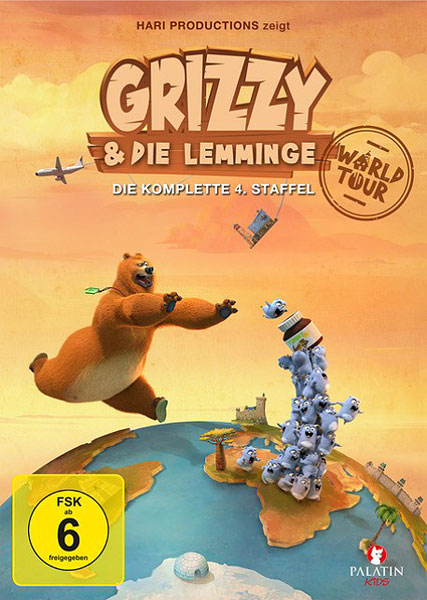 Grizzy & die Lemminge - Staffel 4 (DVD) 3Disc 
Min: 548/DD/WS