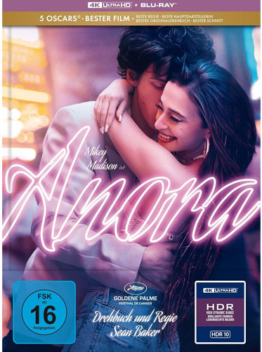 Anora Mediabook  (UHD) 4K
Limitiertes Mediabook - Cover B