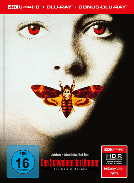 Schweigen der Lämmer (UHD+BR) LE -MB- 
Limitiertes Mediabook, 4K