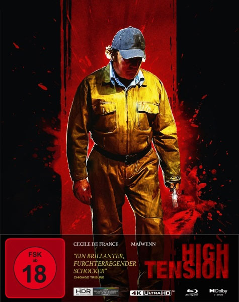 High Tension (UHD+BR) 4K, LE -SB- 
Limitiertes Steelbook, 3Disc, 4K-UHD+2 Blu-rays