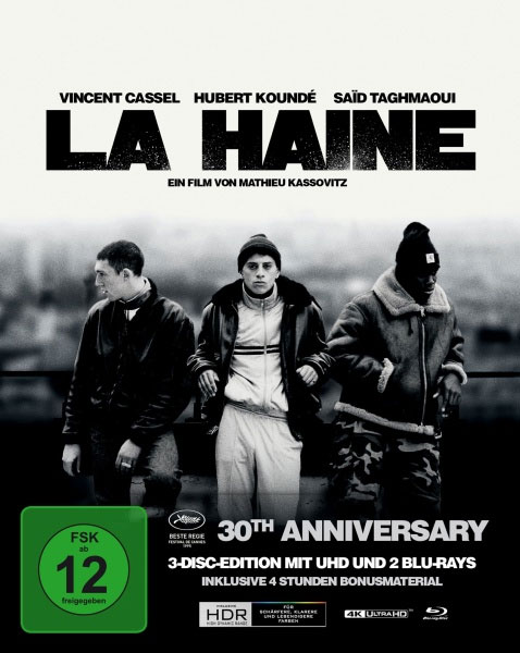 La Haine - Hass (UHD+BR) 4K, LE -SB- 
Limitiertes Steelbook, 3Disc, 4K-UHD+2 Blu-rays