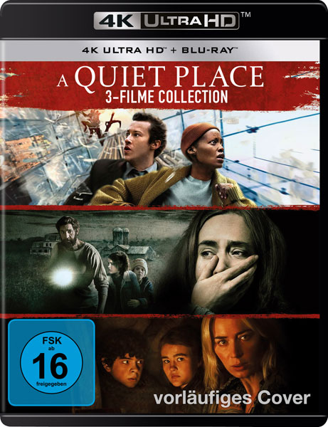 Quiet Place, A - Trilogy (UHD+BR) 4K 
6Disc 3x BluRay + 3x UHD/4K