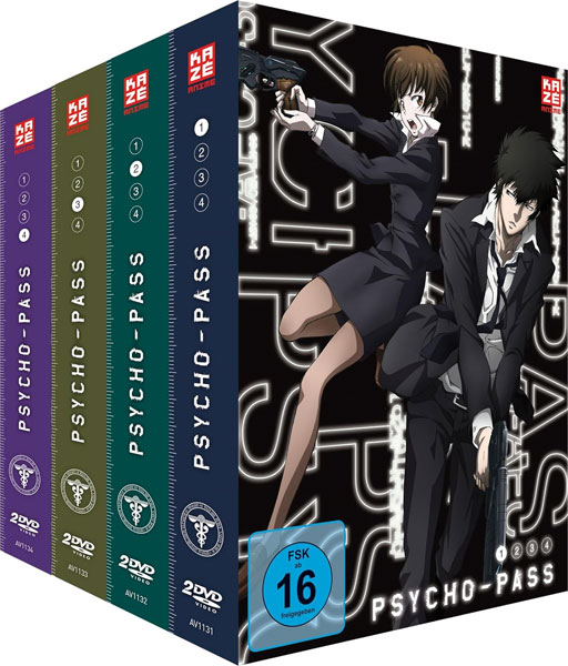 Psycho Pass - Staffel #1 (DVD) GA 
Gesamtausgabe - Bundle - Vol.1-4