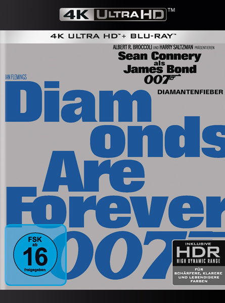 Bond 007 - Diamantenfieber (UHD+BR) 4K 
2Disc