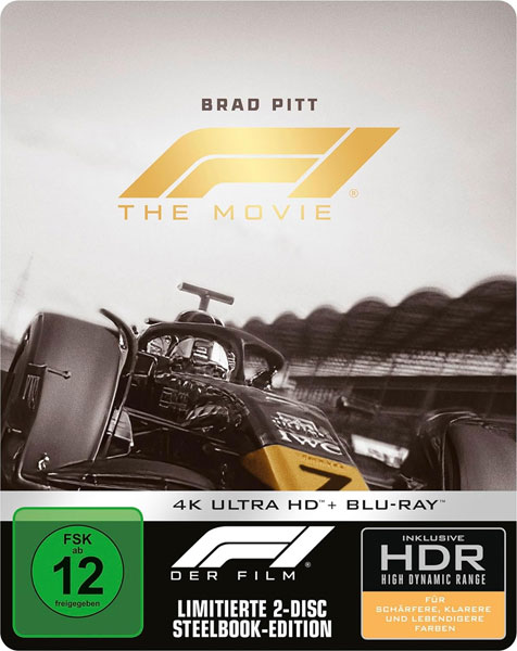 F1  (UHD+BR) LE -SB- Cover-A 
Limitiertes Steelbook A, 4K-UHD+Blu-ray