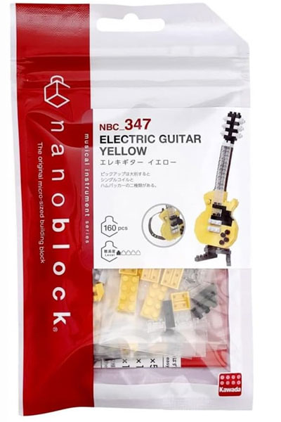 Nanoblock  E-Gitarre gelb - 150 Teile