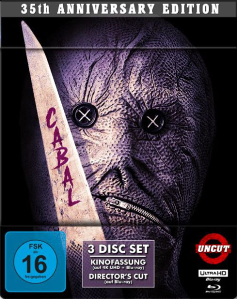 Cabal - Die Brut der Nacht (UHD+BR) LE -SB- 4K
35th Anniversary Limited Steelbook, 3Disc