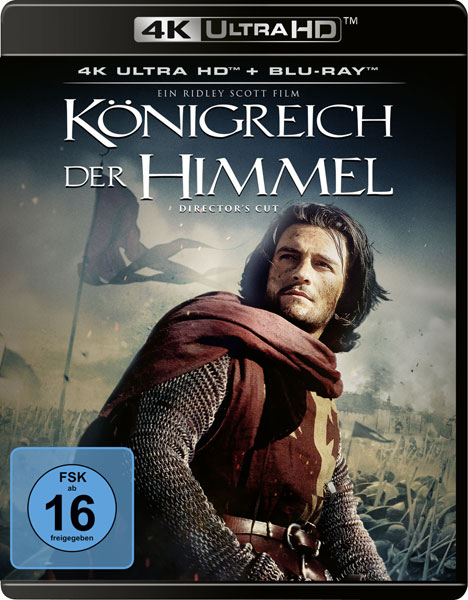 Königreich der Himmel (UHD+BR) D.C. 4K 
Min: 383/DD5.1/WS Directors Cut, 2Disc