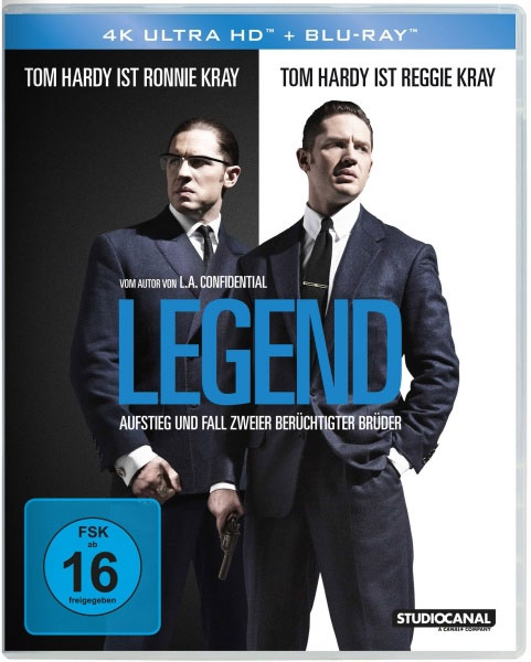 Legend (UHD+BR) 4K 
Min: 131/DTS-HD5.1/HD-1080p  StudioCanal