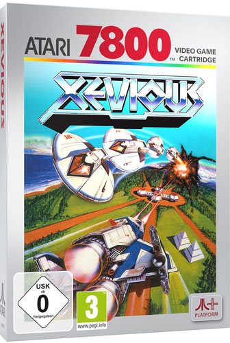 Atari Xevious  ATARI7800+
 kompatibel mit ATARI 2600+, 7800+ und 7800