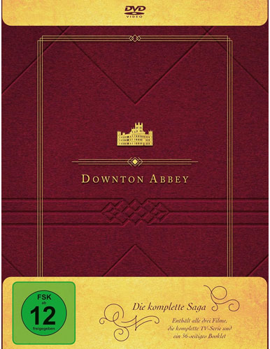 Downton Abbey -  Die kompl. Saga (DVD) 29Disc 
TV-Serie + 3 Kinofilme