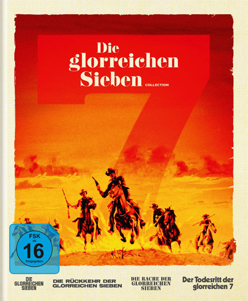 Glorreichen Sieben, Die 1-4 (UHD+BR) LCE 6Disc 
Limitierte Collection, Mediabook, 4-Filme