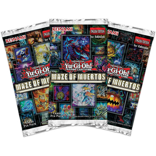 Yu Gi Oh!Booster-D-Maze of Muertos 3-er Booster