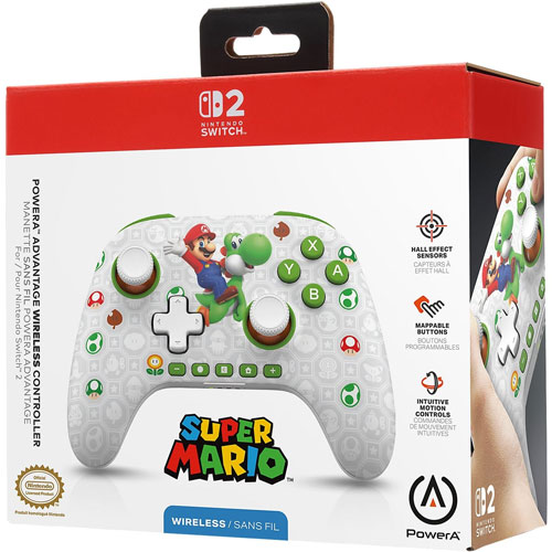 NSW2 Controller Advantage wireless Mario+Yoshi