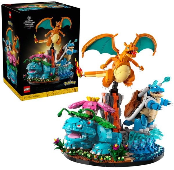 Lego 72153 Pokemon: Bisaflor, Glurak und Turtok