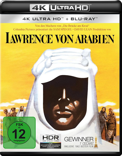 Lawrence von Arabien (UHD+BR) 4K 
2 4K-UHDs+2 Blu-rays