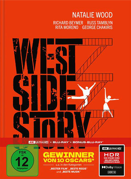 West Side Story (UHD+BR) LE -MB- 4K 
Limitiertes Mediabook, 3Disc